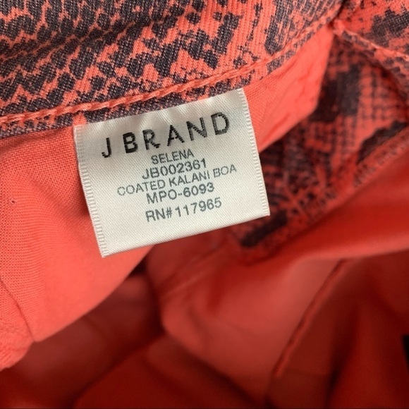 J Brand Selena Mid-Rise Crop Boot Jeans Coated Kalani Boa Pink - Picture 9 of 13